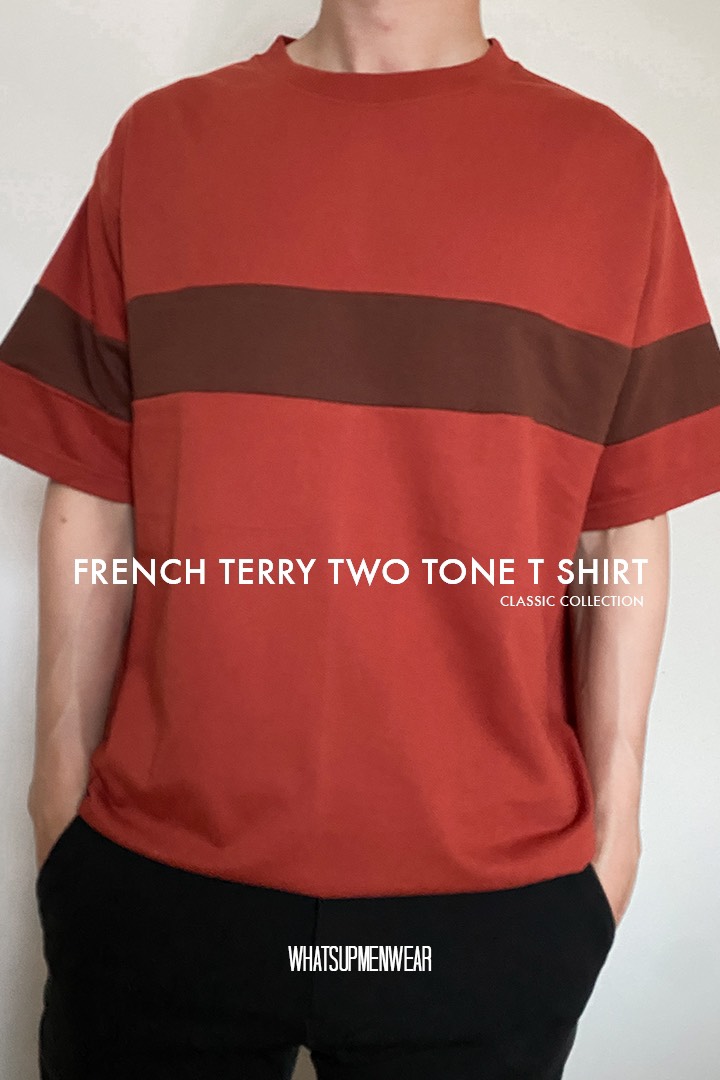 French Terry Two Tone T-Shirt 