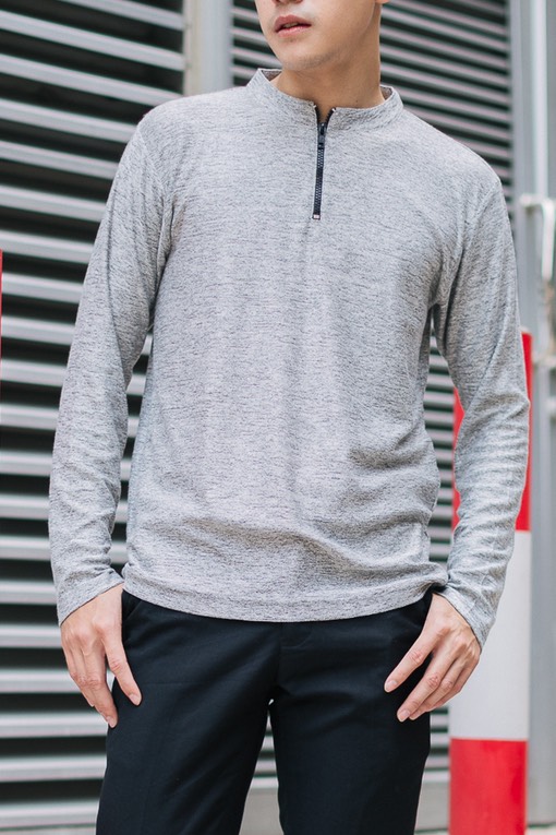 Zippy neck long sleeves 