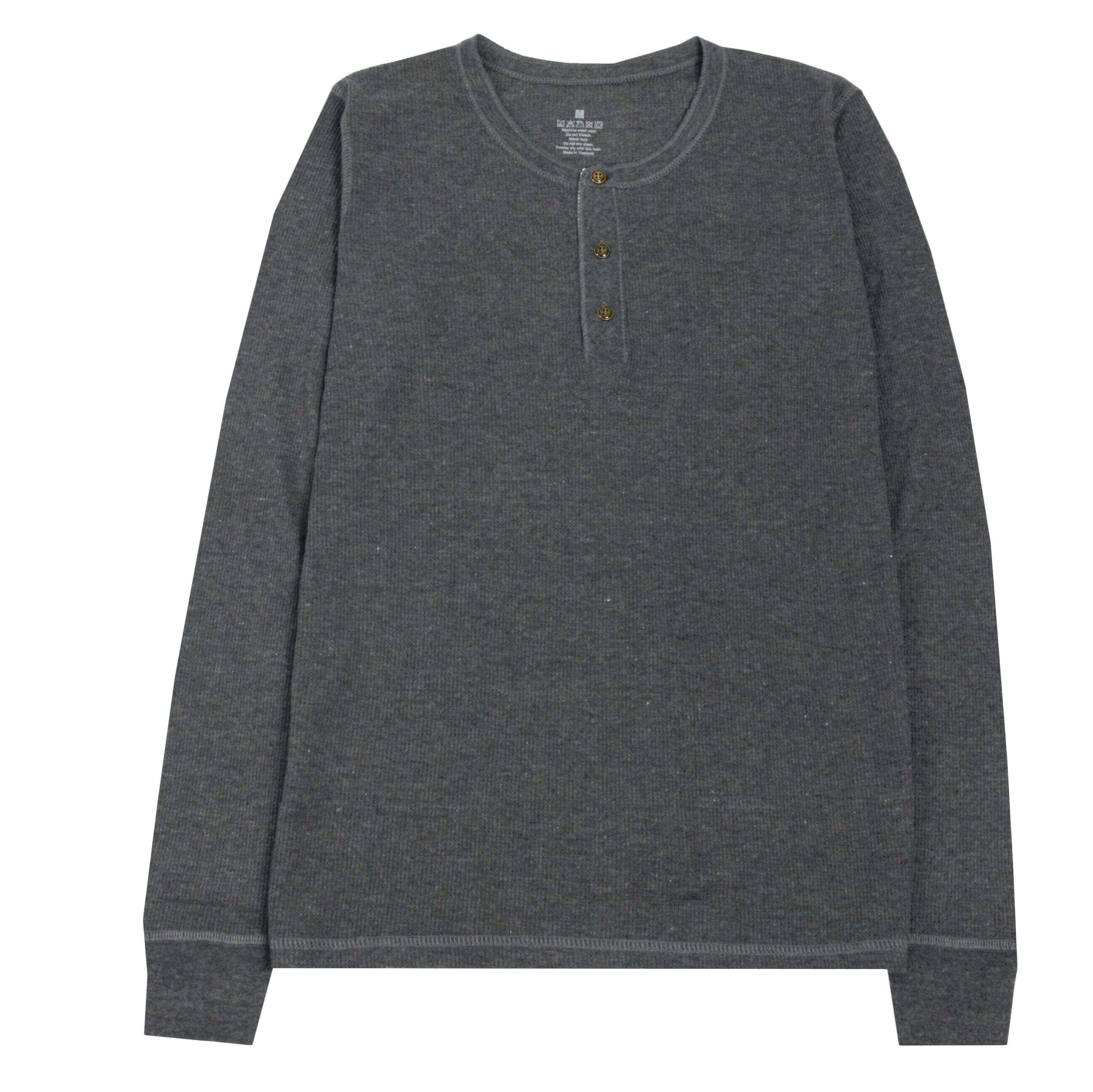 Button Waffle Long sleeve