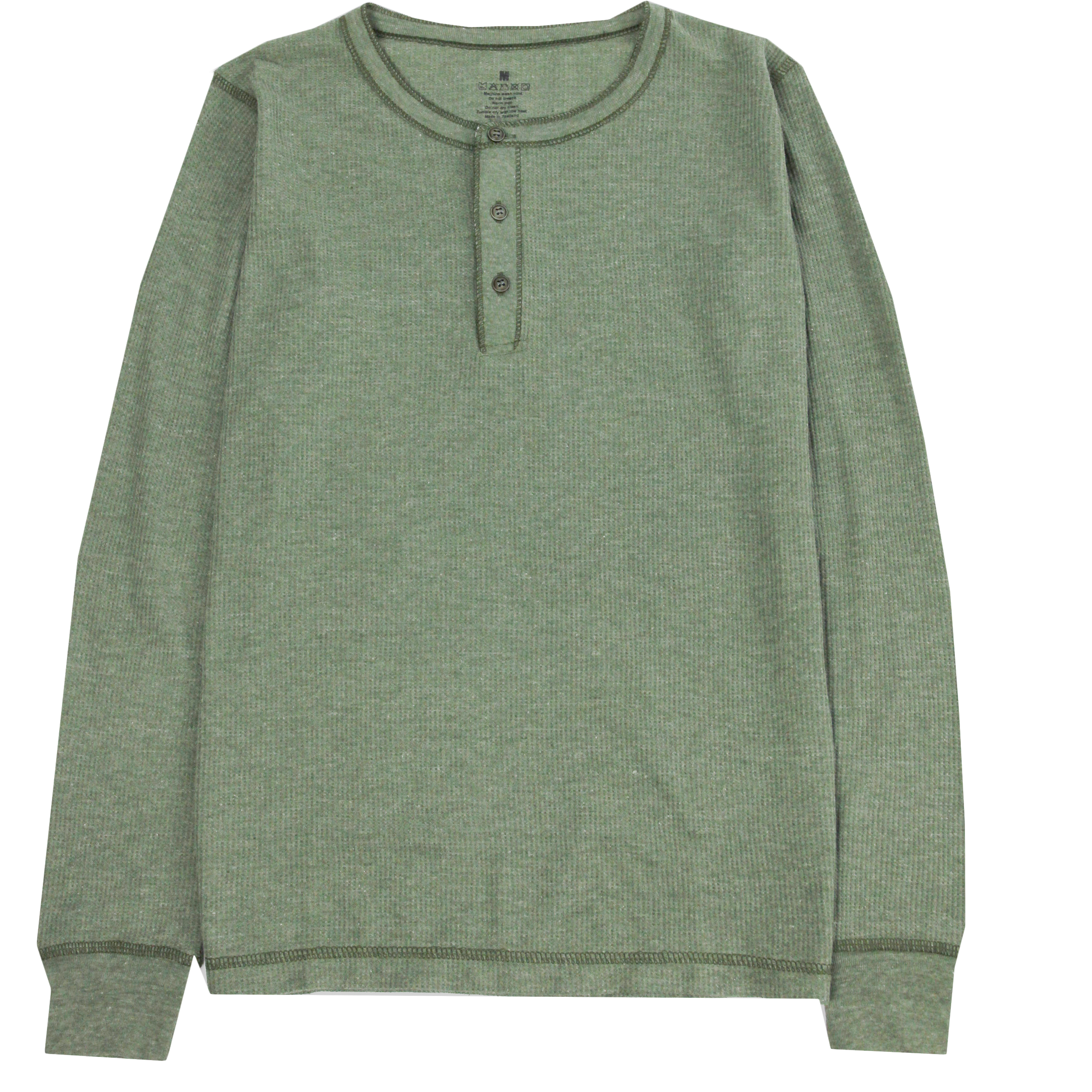 Button Waffle Long sleeve