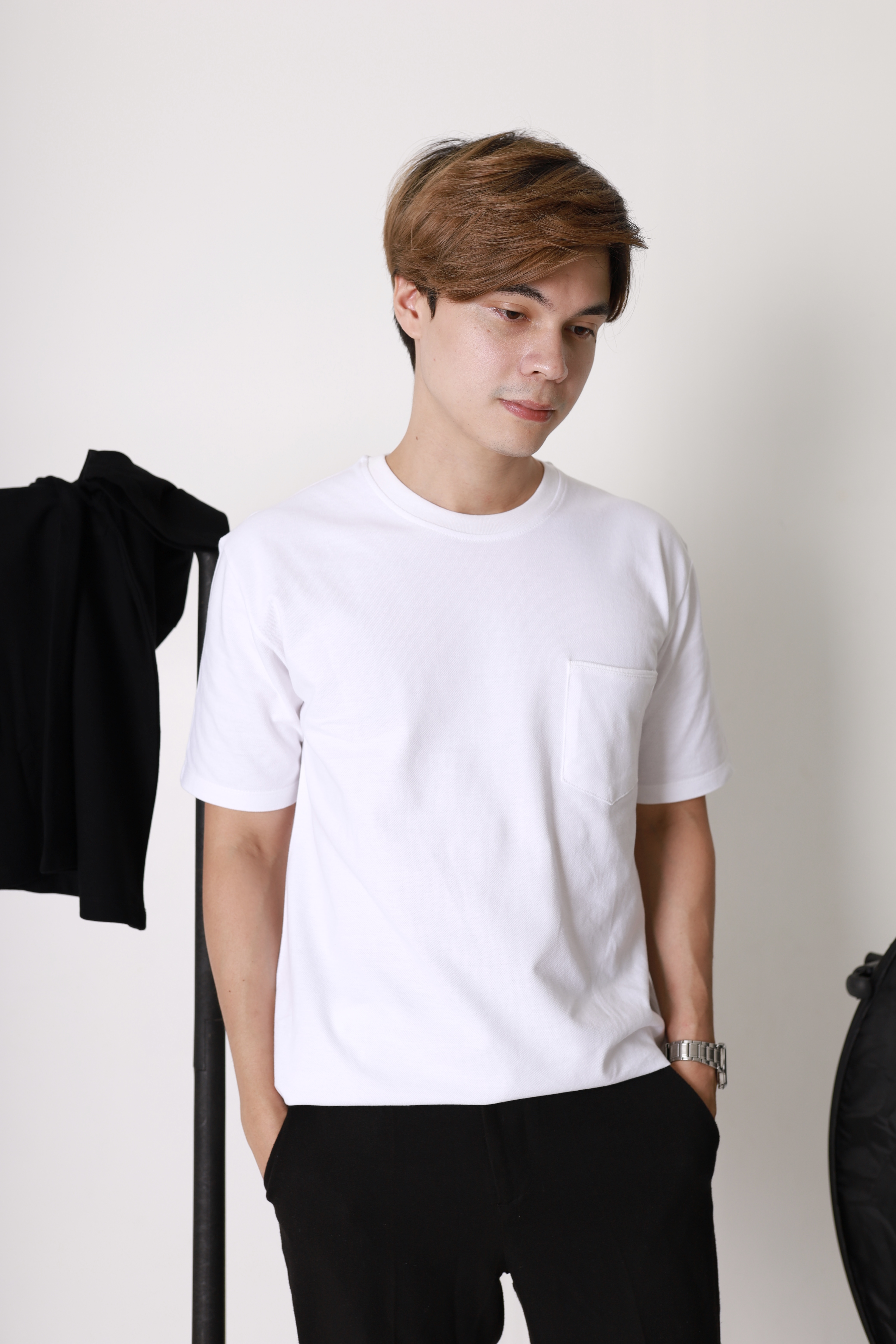 T shirt with picket Lacoste material