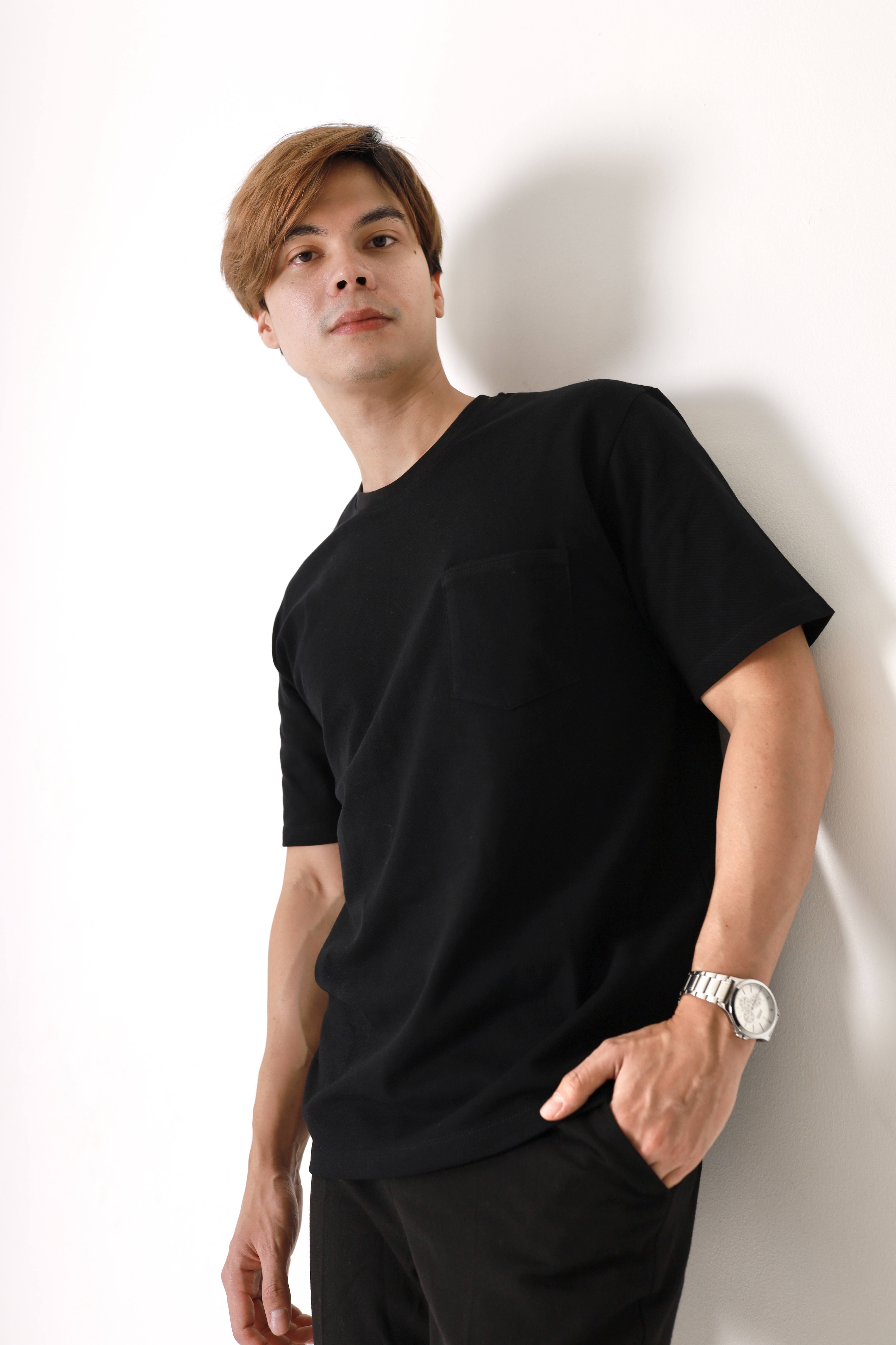 T shirt with picket Lacoste material