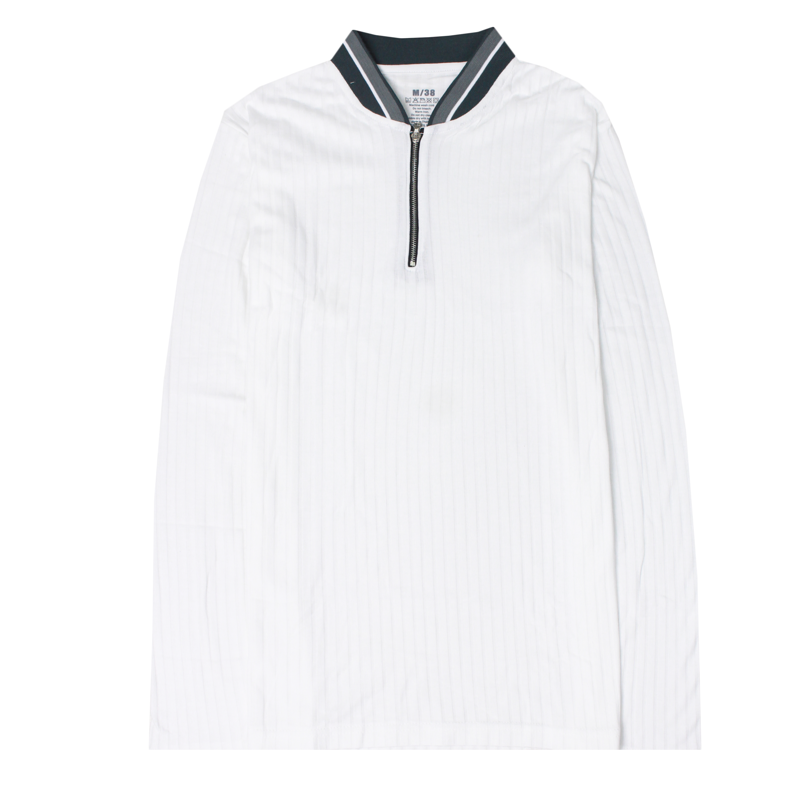 Zippy neck Dobby cotton