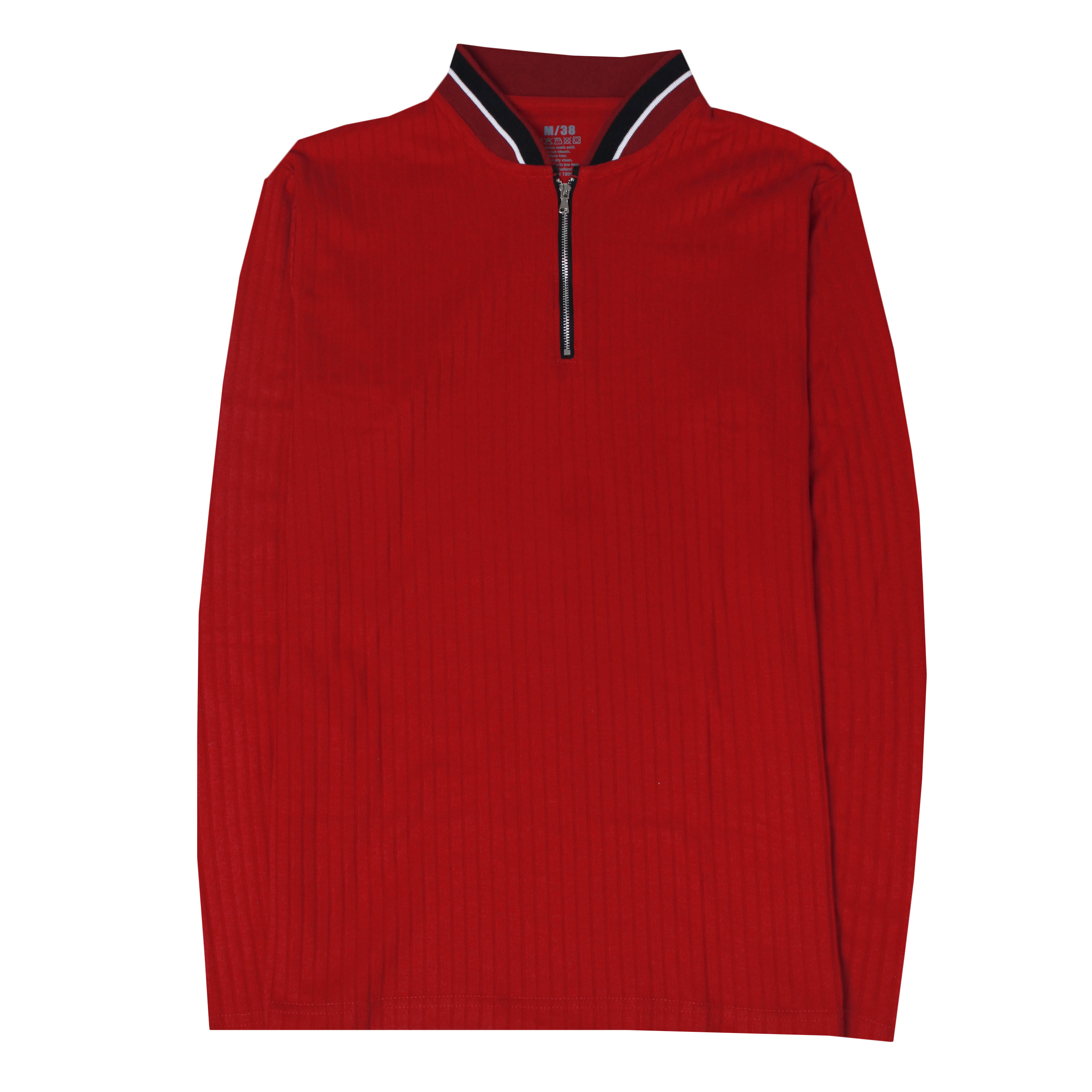 Zippy neck Dobby cotton
