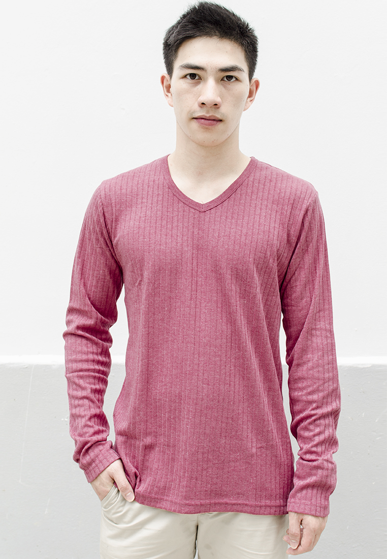 V NECK CLASSIC DOBBY