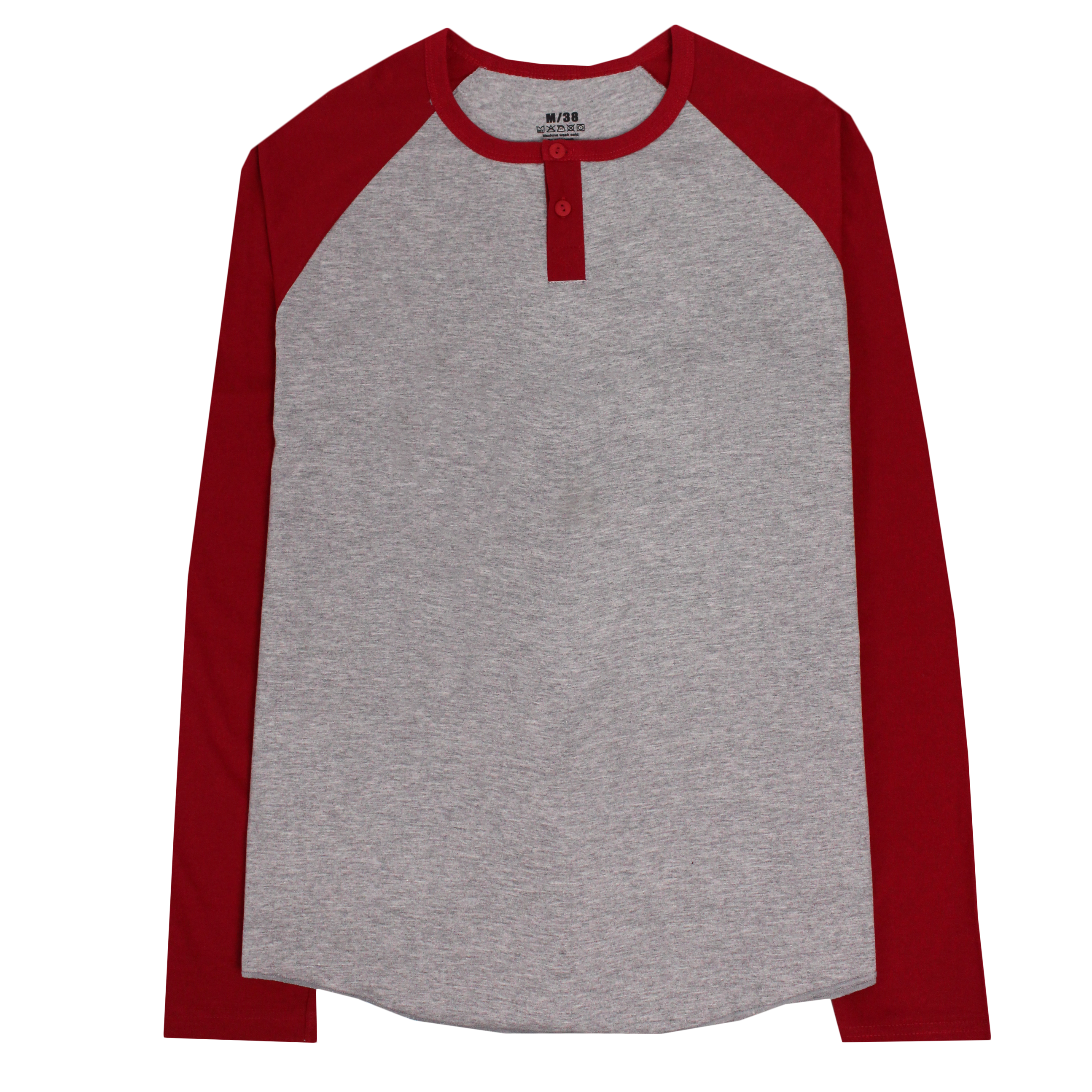 BUTTON NECK TWO TONE