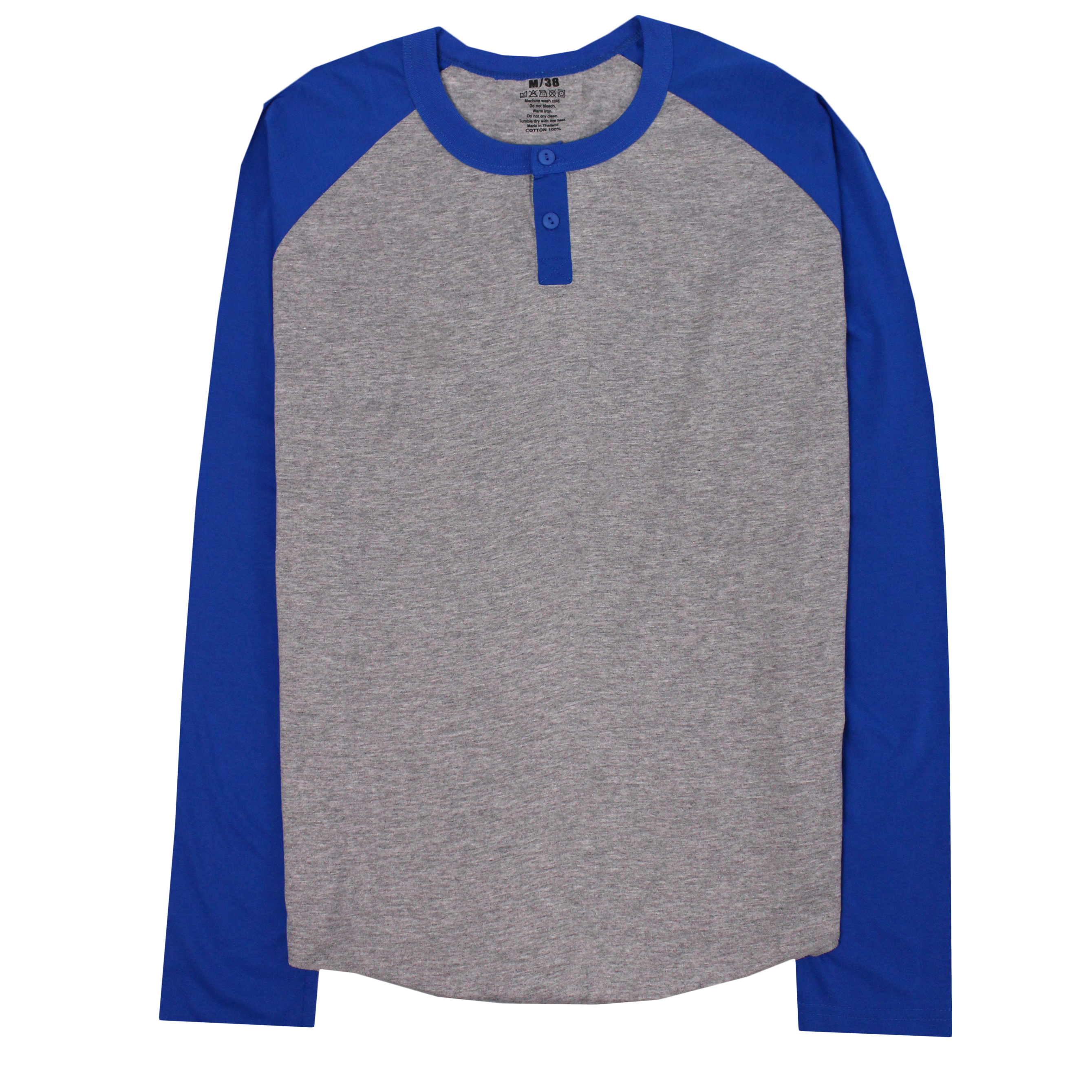 BUTTON NECK TWO TONE