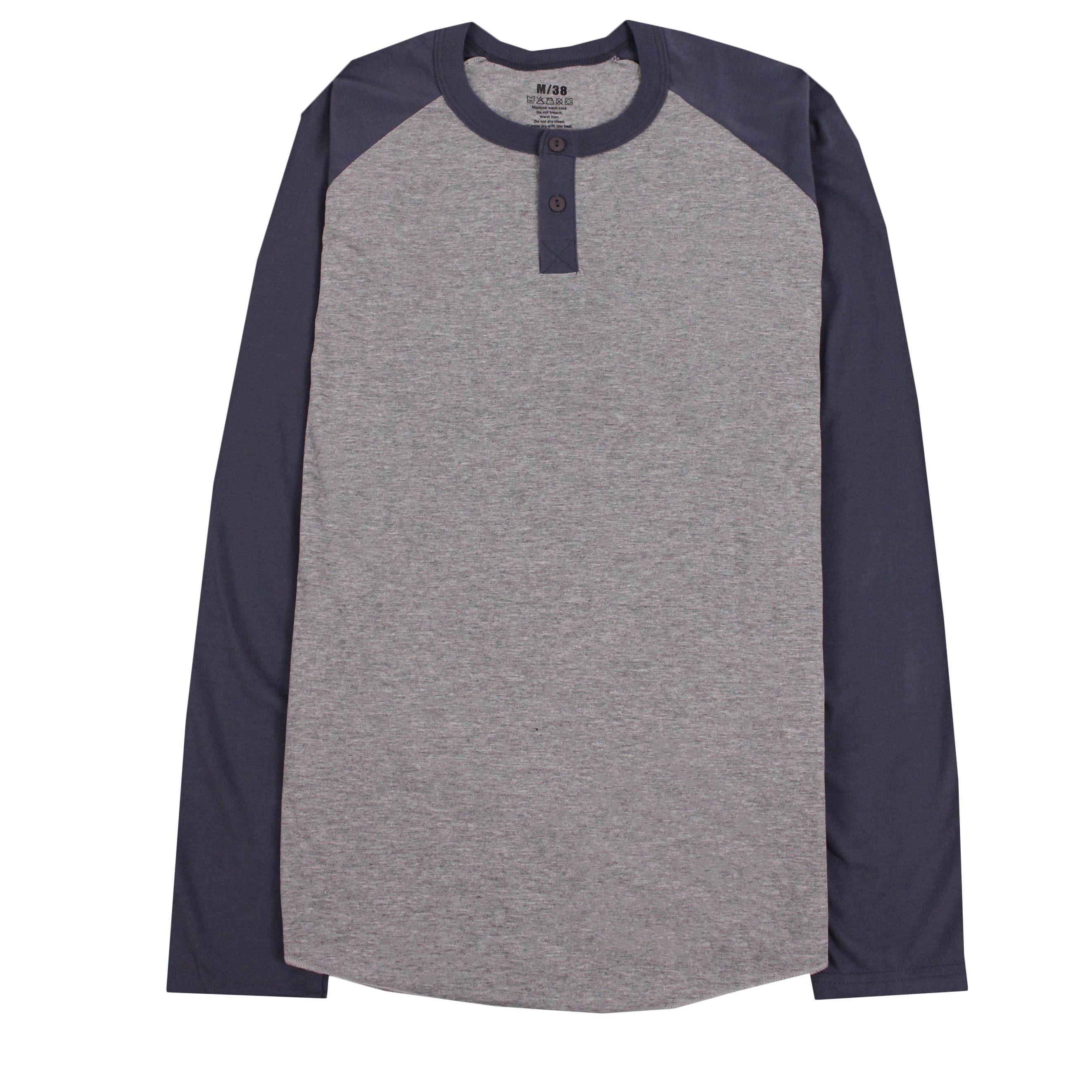 BUTTON NECK TWO TONE