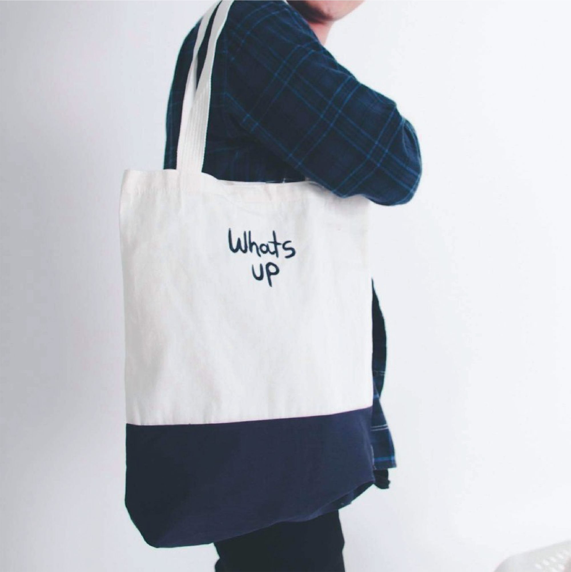 whats up two tone bag